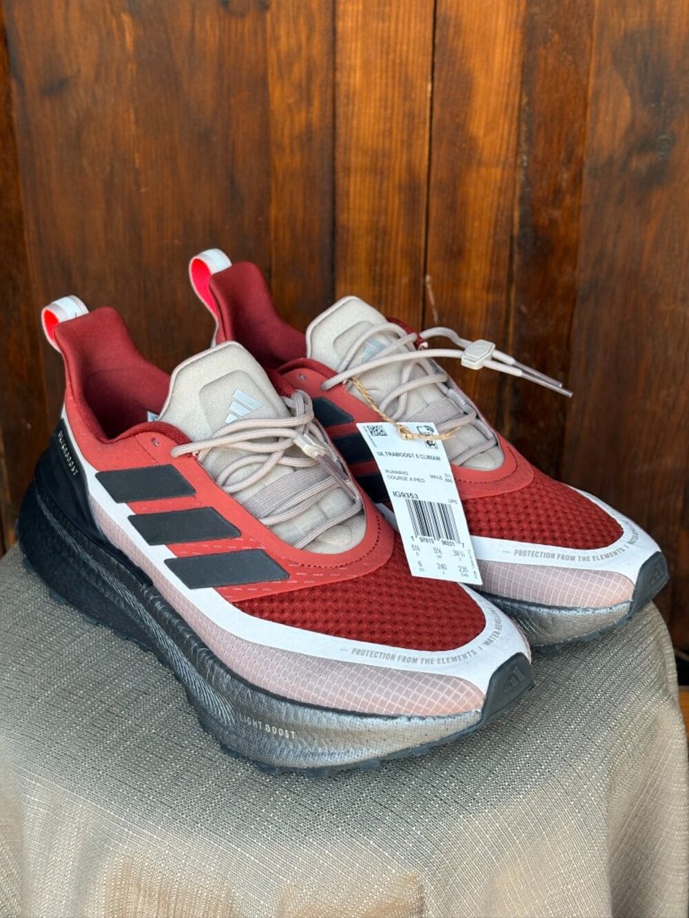 adidas Ultraboost 5 TR Climawarm Preloved Ruby Red Running Shoes NWT Men's  6